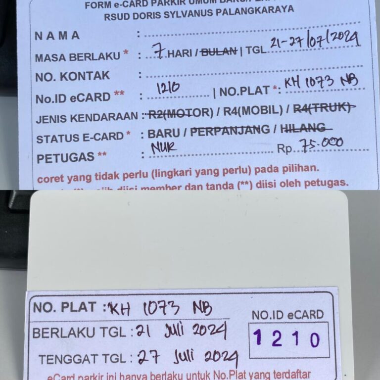 Kartu Member baru id 1210