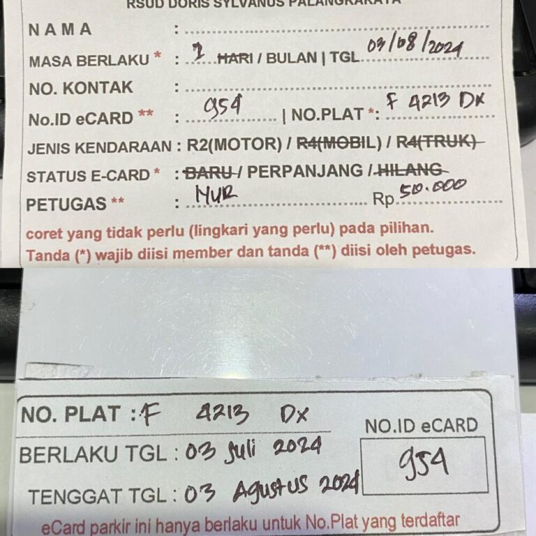 Kartu Member perpanjang id 954