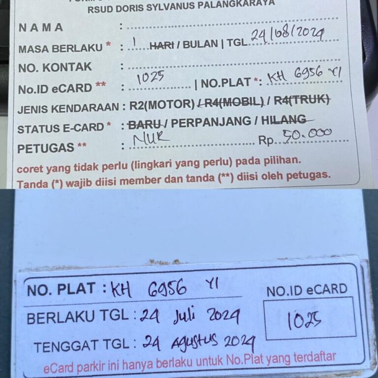 Kartu Member perpanjang id 1025