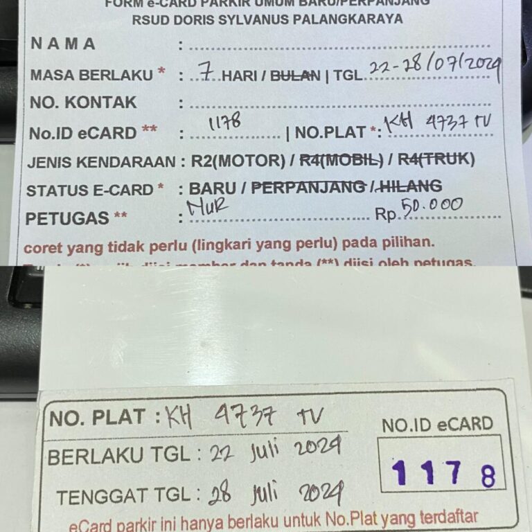 Kartu Member baru id 1178