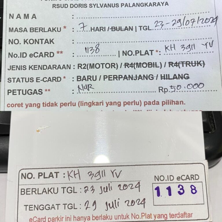 Kartu Member baru id 1138