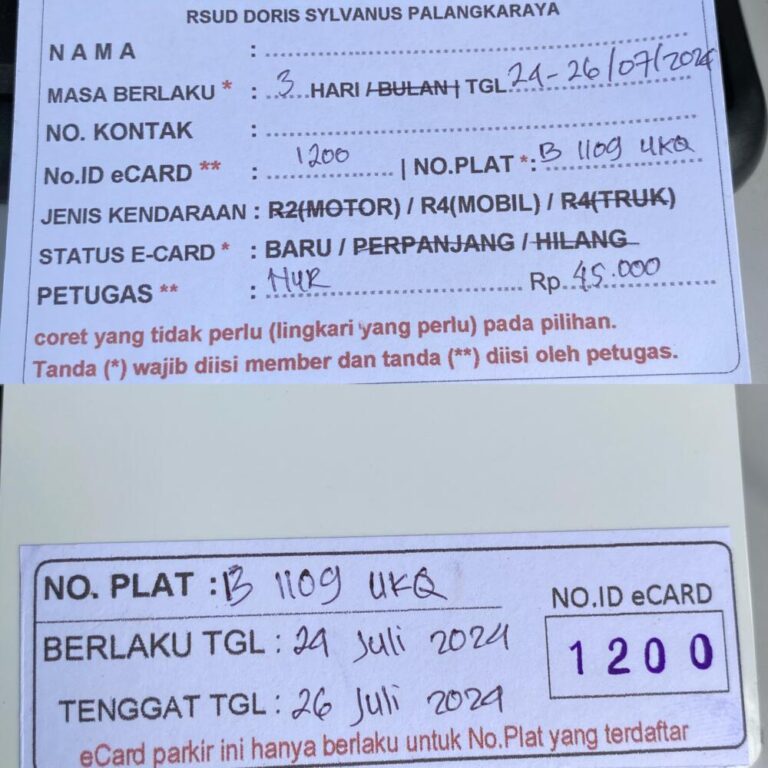 Kartu Member baru id 1200