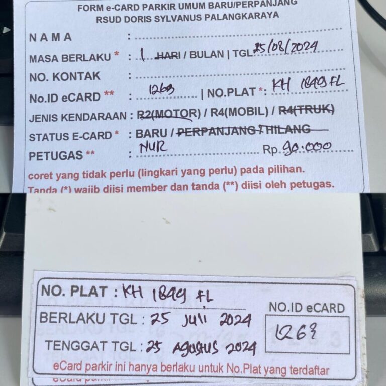 Kartu Member baru id 1263