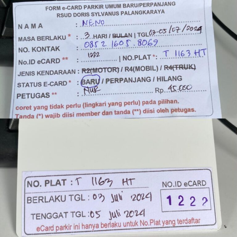 Kartu Member baru id 1222