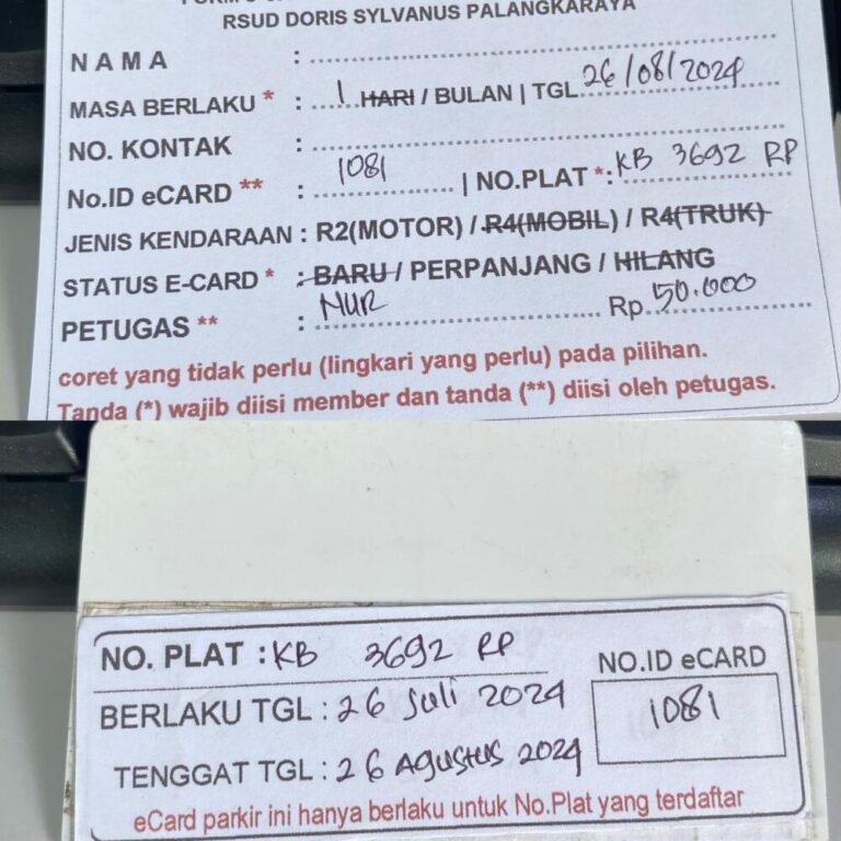 Kartu Member perpanjang id 1081