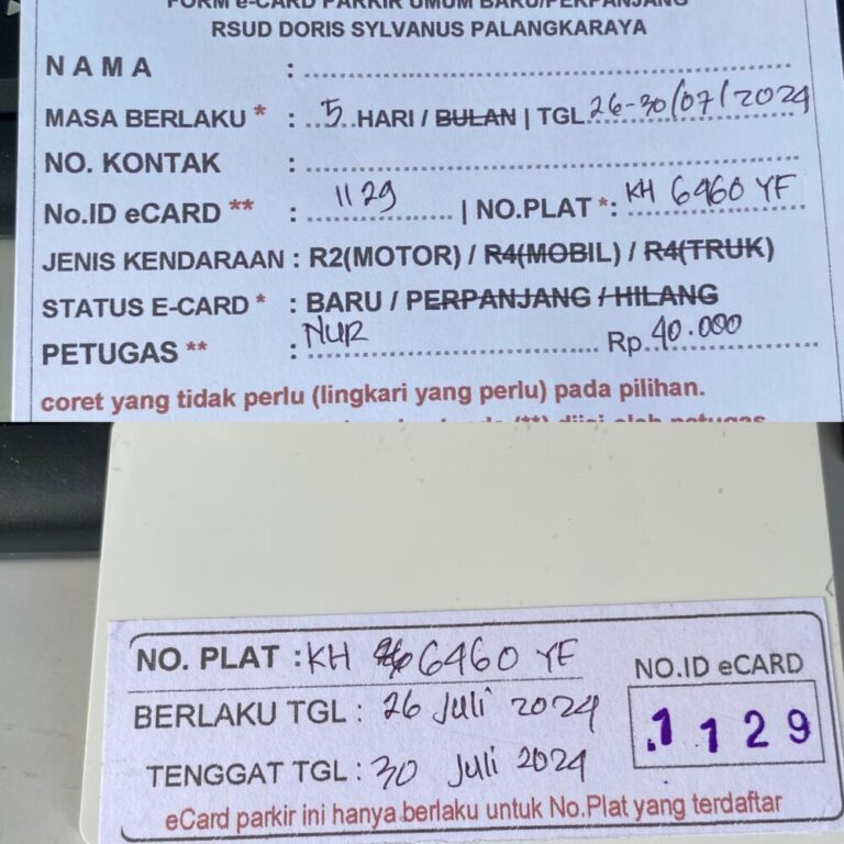 Kartu Member baru id 1129