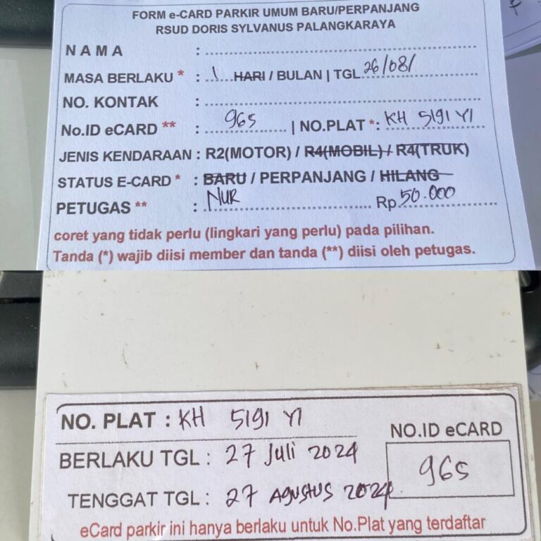 Kartu Member perpanjang id 965