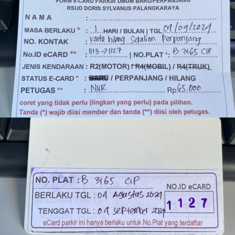 Kartu Member hilang langsung perpanjang