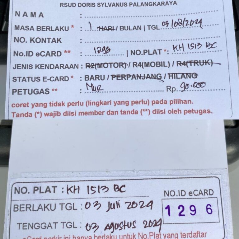 Kartu Member baru id 1296