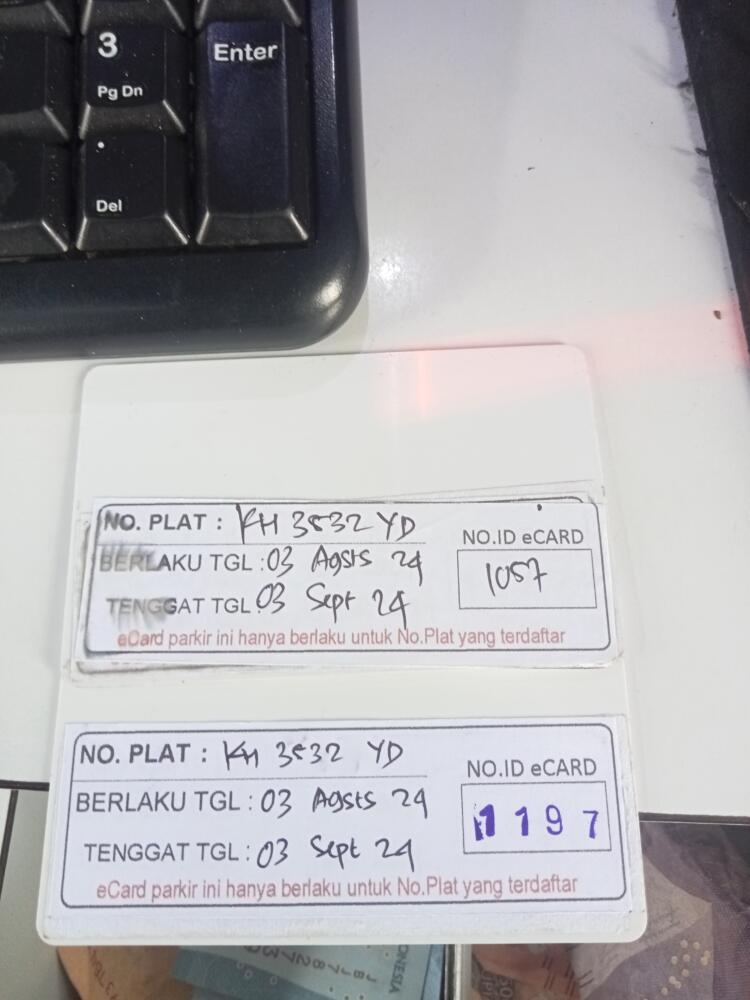 Ganti kartu id 1057 ke id 1197
