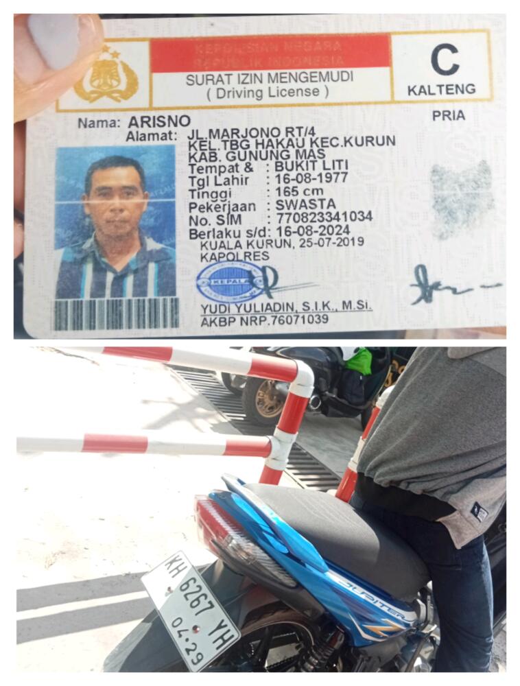 Denda karcis Hilang R2