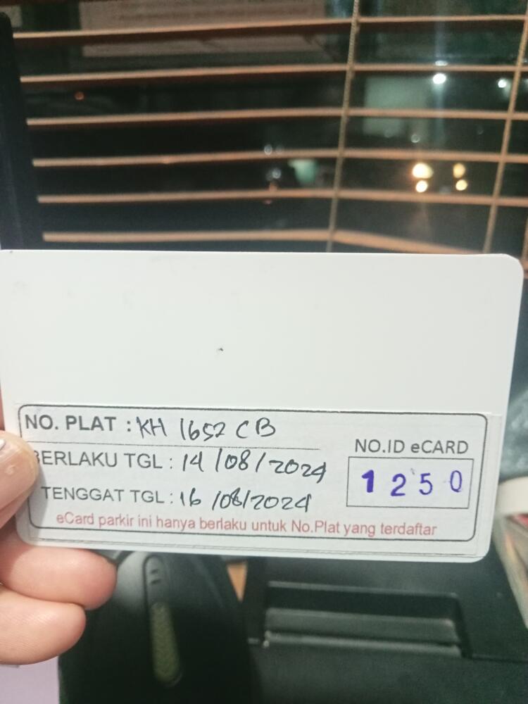 Kartu kembali R4 id 1250
