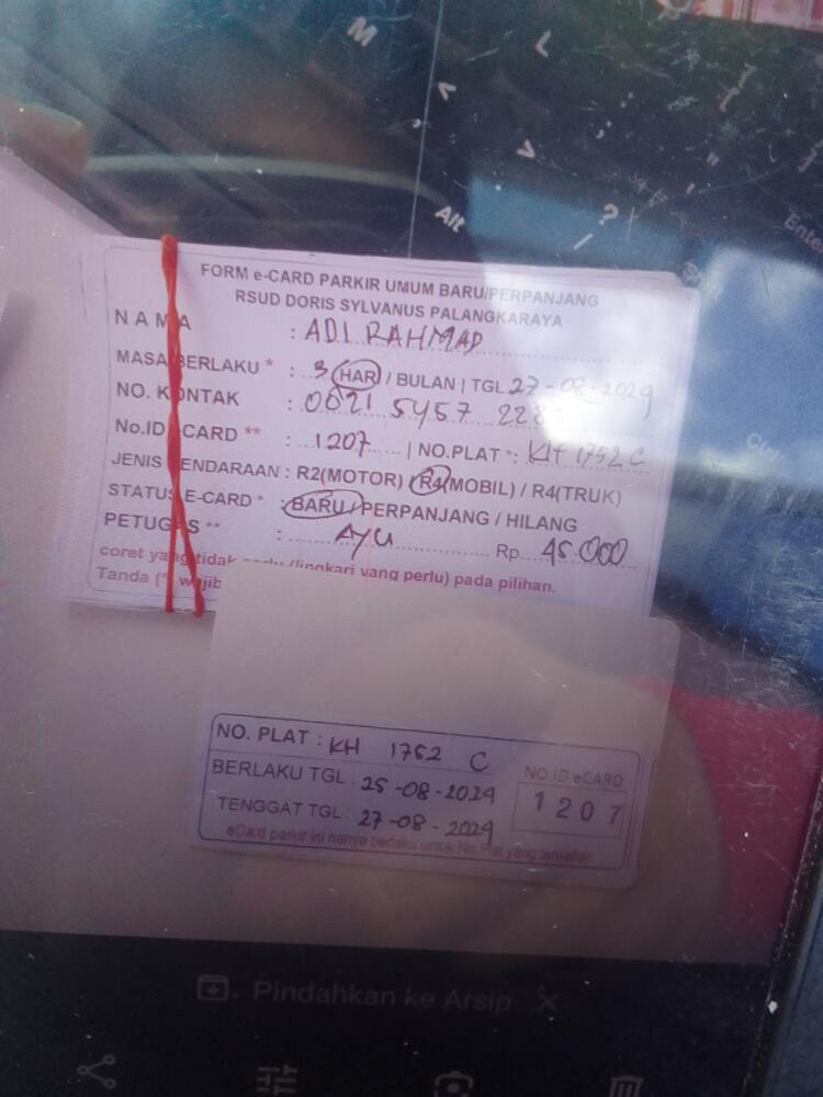 kARTU MEMBER BARU ID:1207