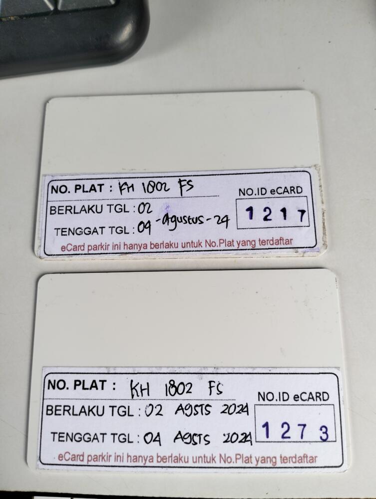 GANTI KARTU DARI ID 1217 KE ID 1273