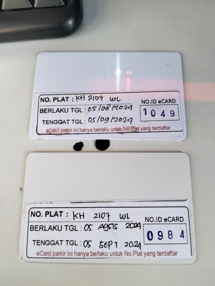 GANTI KARTU DARI ID 1049 KE ID