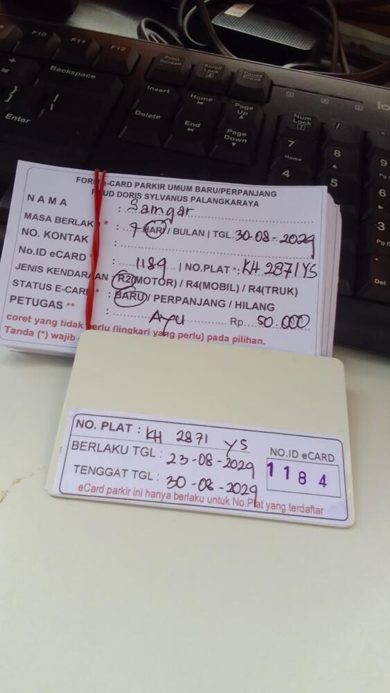 kARTU MEMBER BARU ID:1184