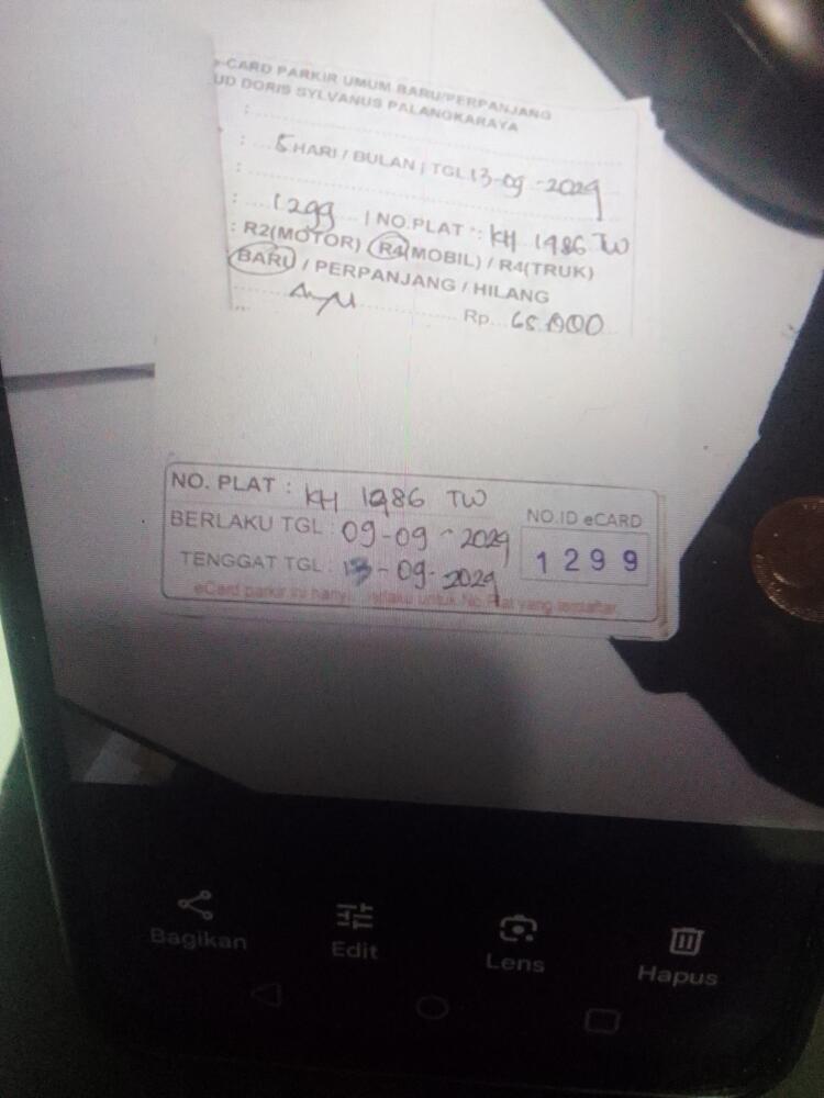 kARTU MEMBER BARU ID:1299