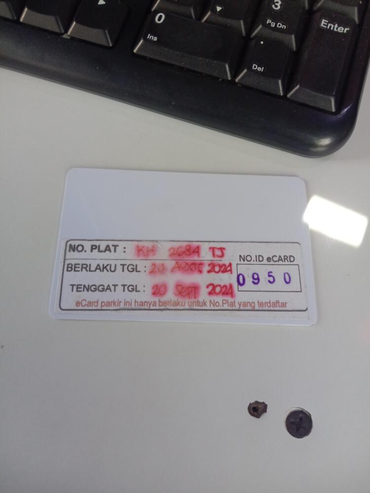 Kartu member kembali id 950