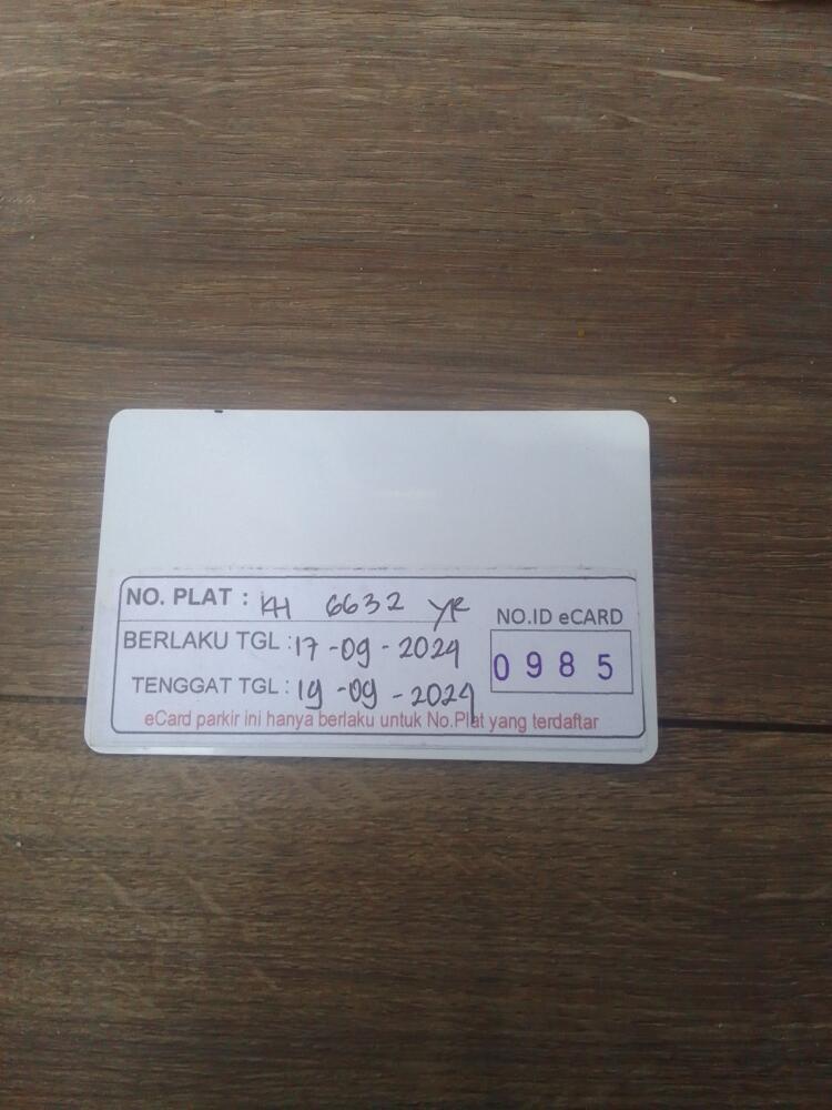 KARTU KEMBALI ID:985