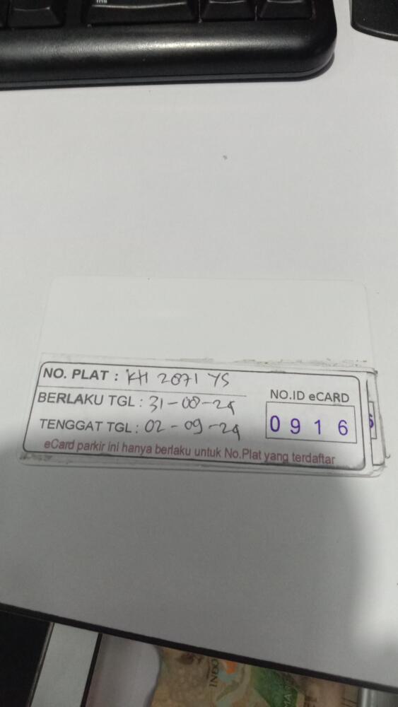 Kartu member kembali id 916