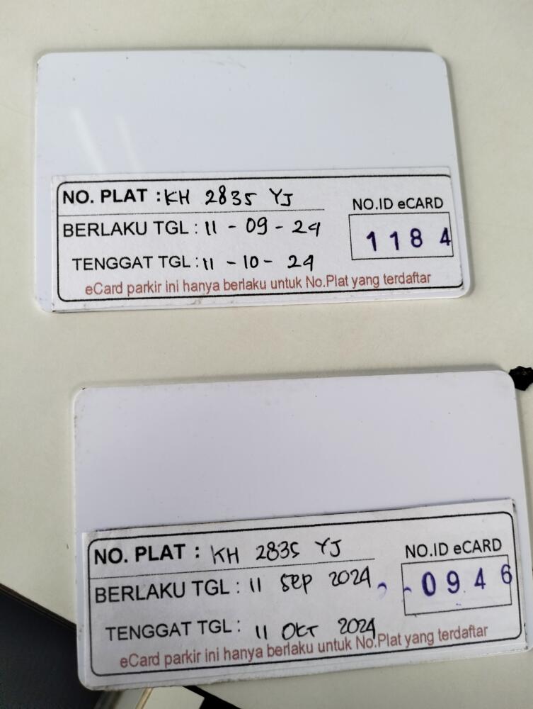 GANTI KARTU DARI ID 1184 KE ID 946