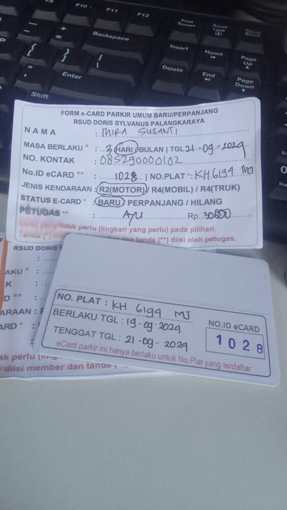 kARTU MEMBER BARU ID:1028