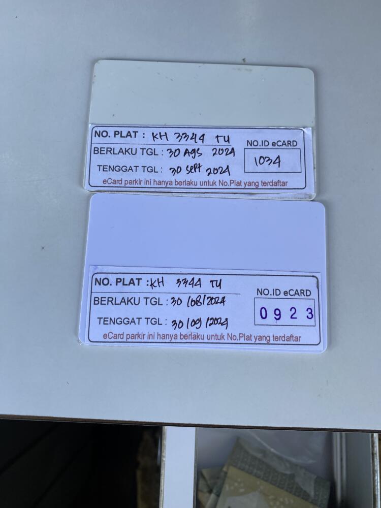 Kartu Member tidak terdaftar pindah ke id 923