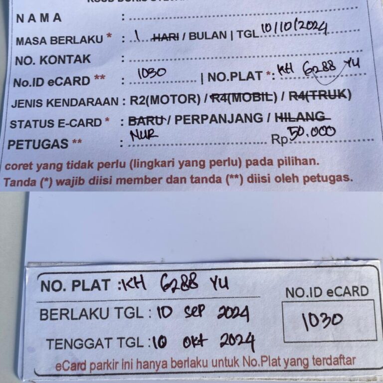 Kartu Member perpanjang