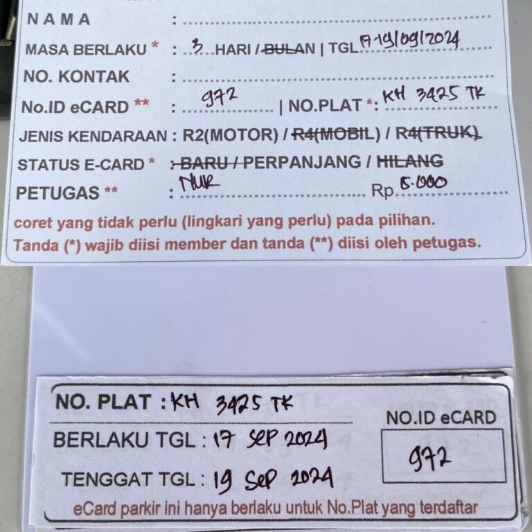 Kartu Member perpanjang