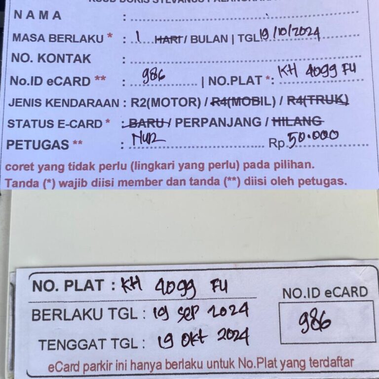 Kartu Member perpanjang