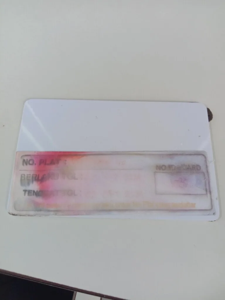 Kartu member kembali id 1085