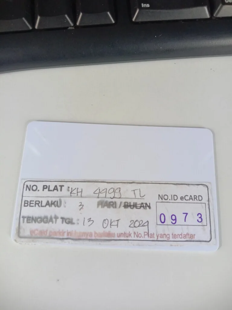 Kartu member kembali id 973