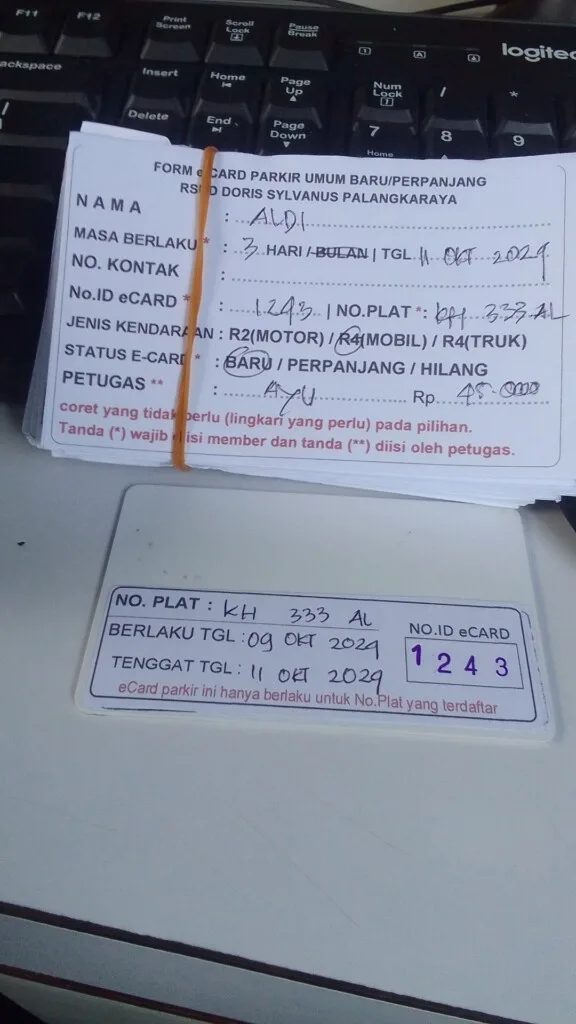 kARTU MEMBER BARU ID:1243