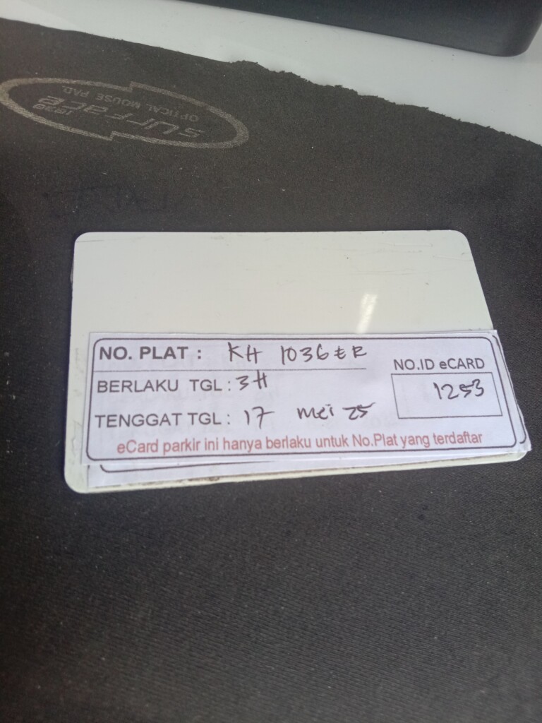 Kartu member kembali id 1253
