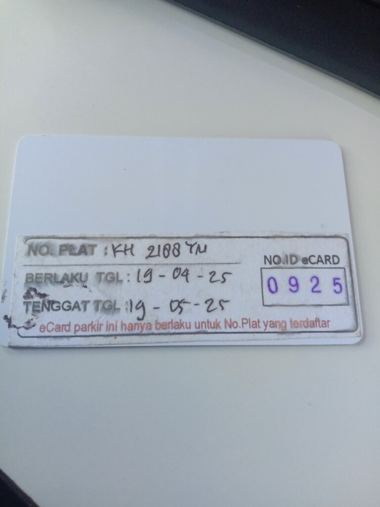 Kartu member kembali id 925