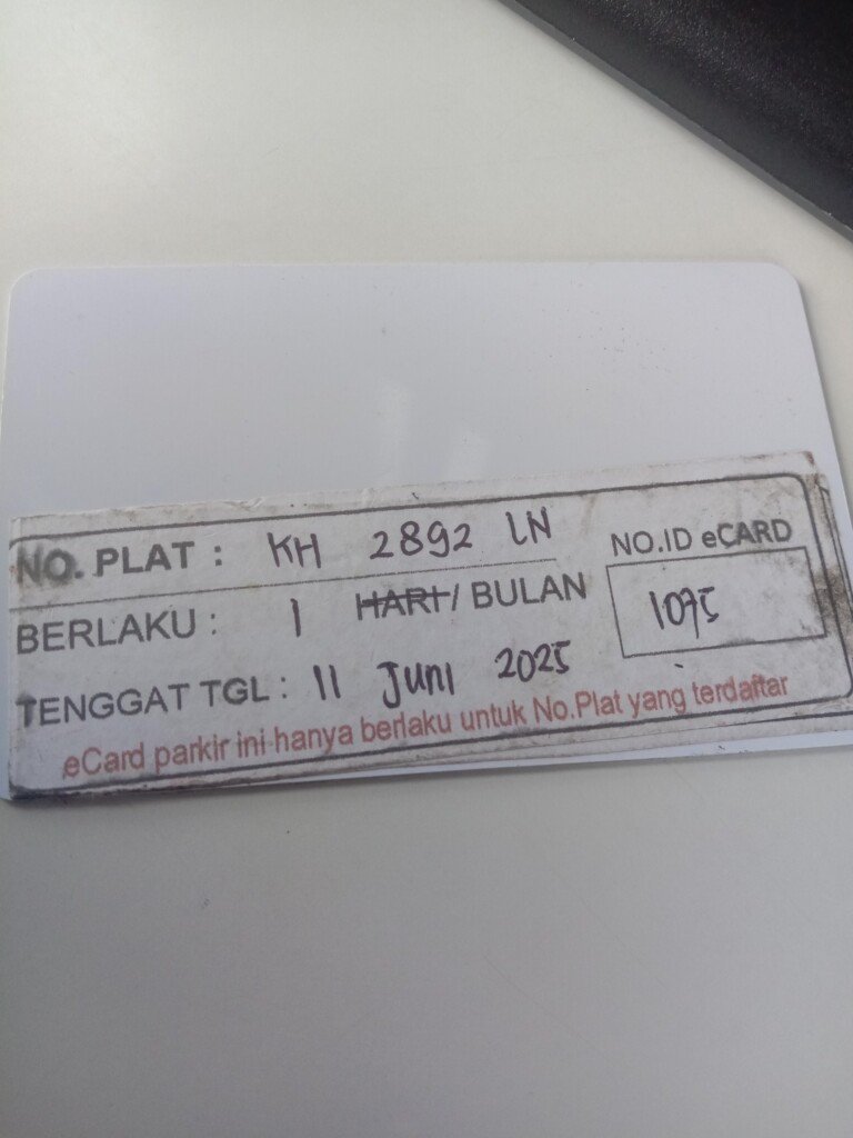Kartu member kembali id 1075