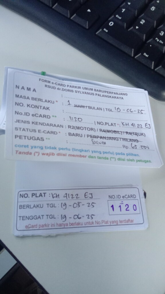 Kartu Member baru id 1120