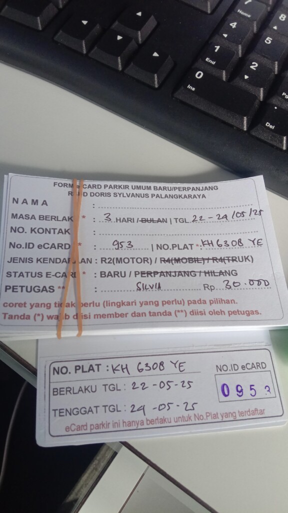 Kartu Member baru id 953