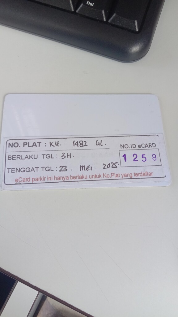 Kartu member kembali id 1258