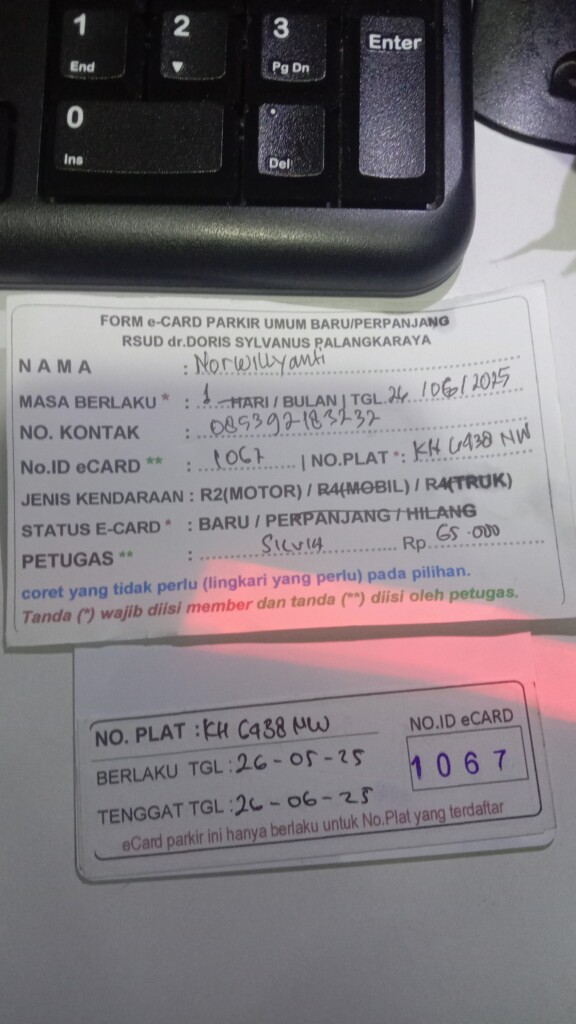 Kartu Member baru id 1067