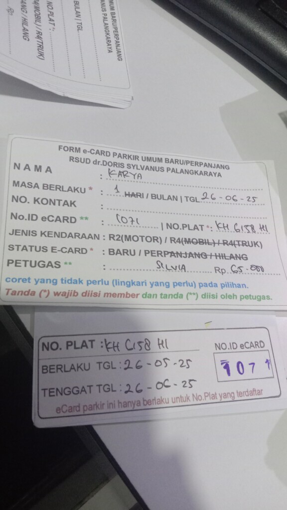 Kartu Member baru id 1071