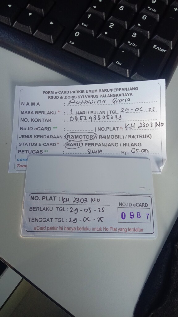 Kartu Member baru id 987