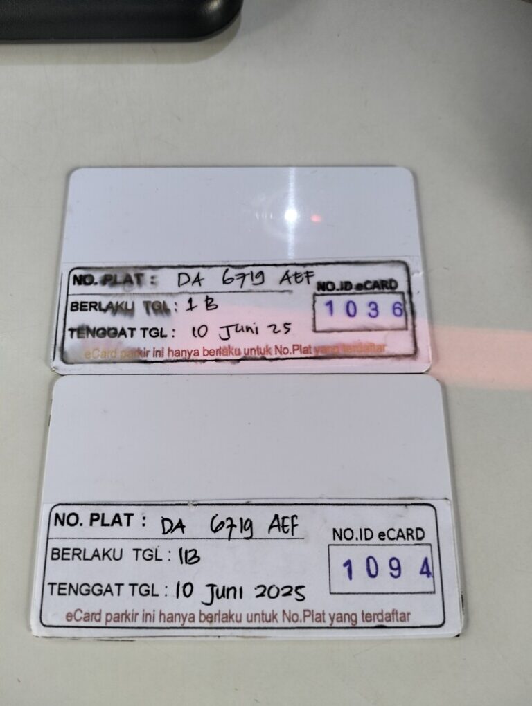 Kartu Id 1036 tidak terdaftar ganti kartu ke Id 1094