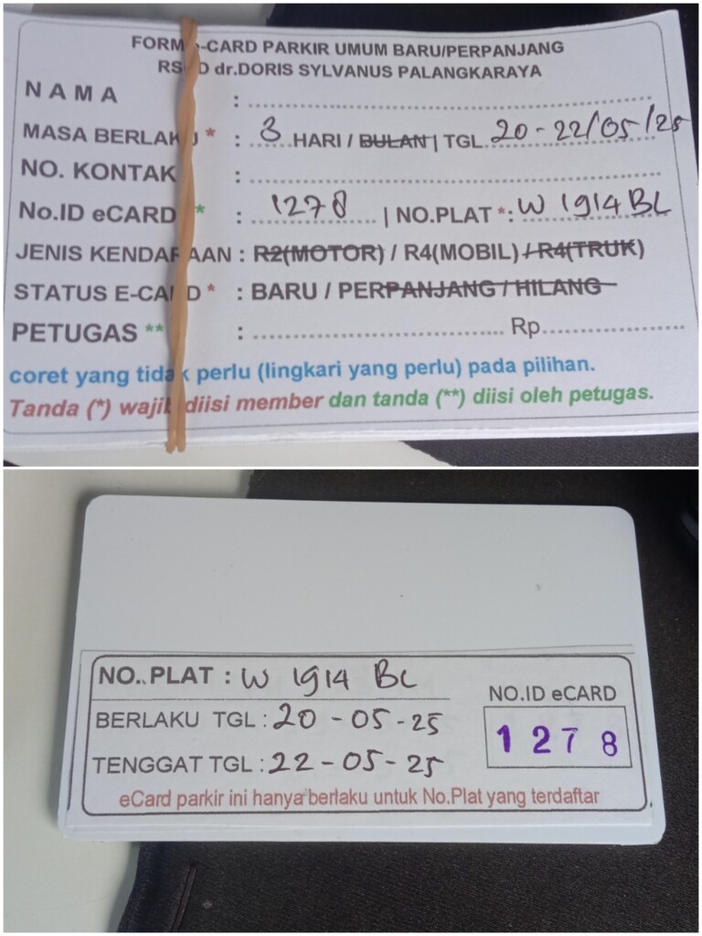 Kartu Member baru id 1278