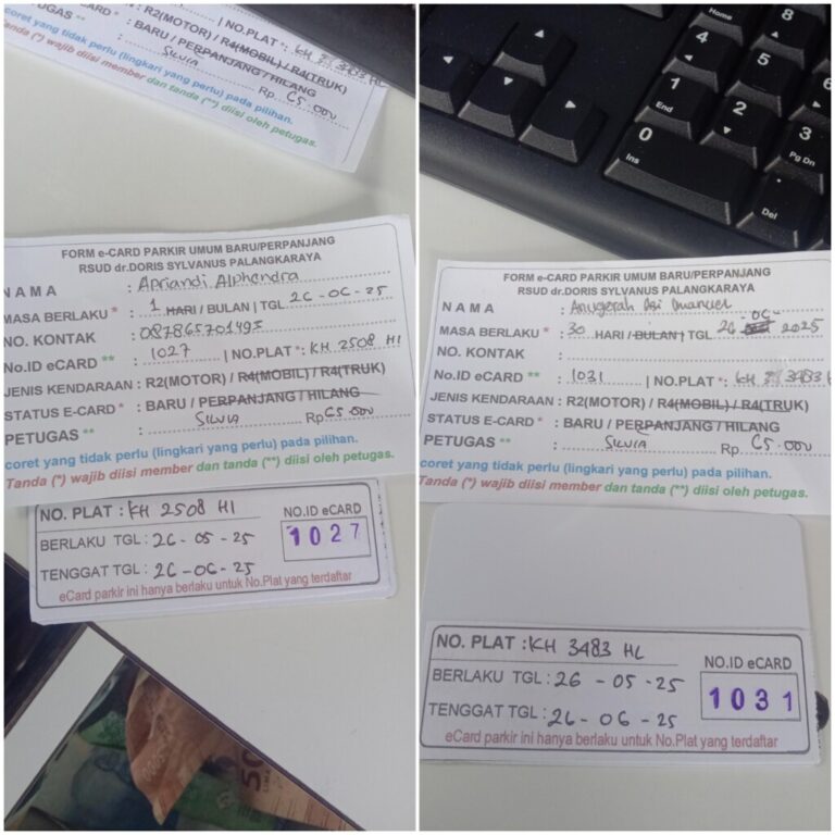 Kartu Member baru id 1031, 1027