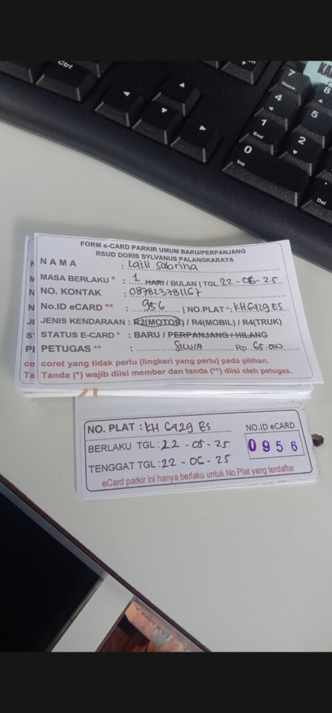 Kartu Member baru id 956