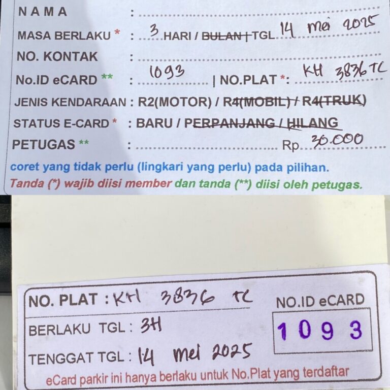 Kartu Member baru