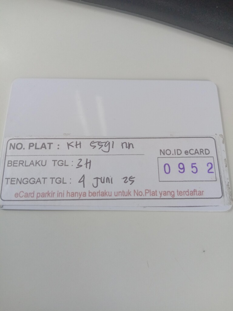 Kartu member kembali id 952