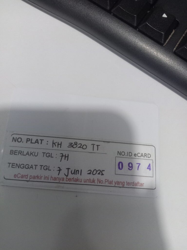 Kartu member kembali id 974