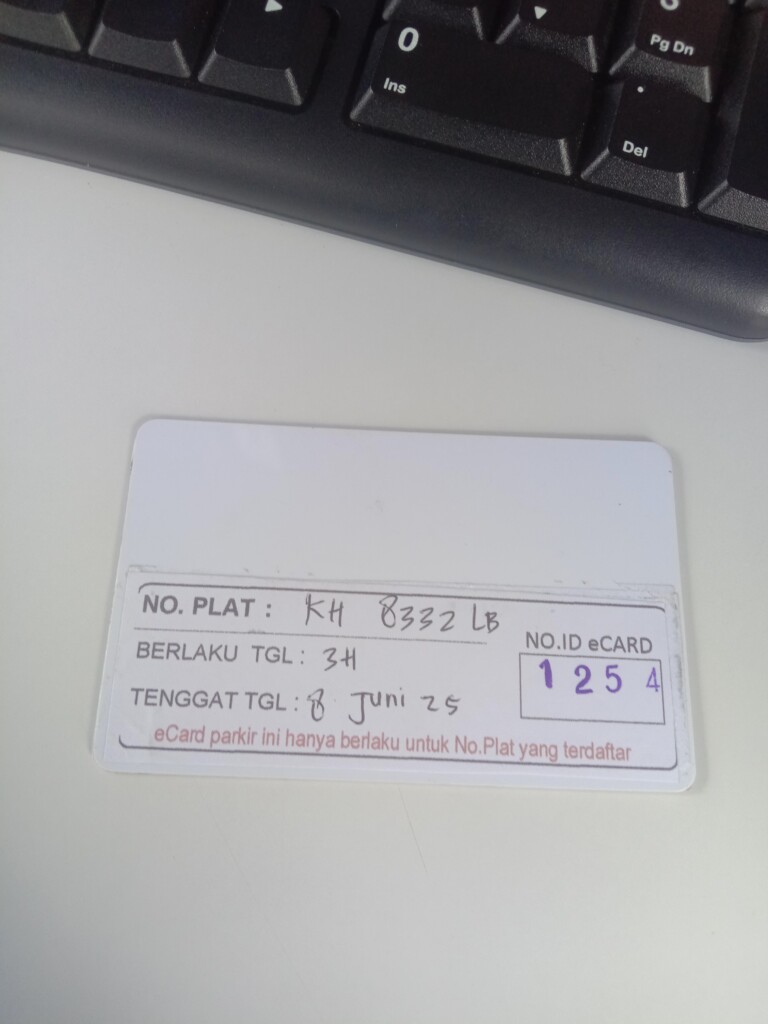 Kartu member kembali id 1254